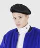 PEACE MAKER Calf Skin Beret (Black)