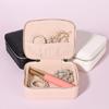 Wear Resistant PU Jewelry Container Travel Friendly Box for Organizing Small Accessories Stylish Jewellery Container