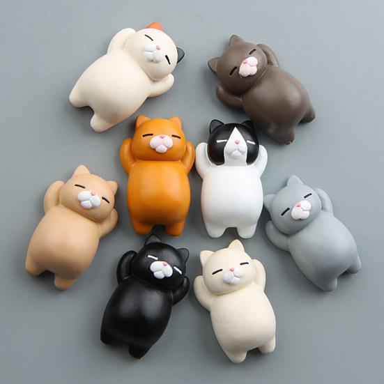 Fridge Magnet Various Cute Cartoon Cat Magnetic Resin Craft Decoration 3D Kitten