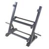 Double-Layer Dumbbell & Barbell Plate Storage Rack