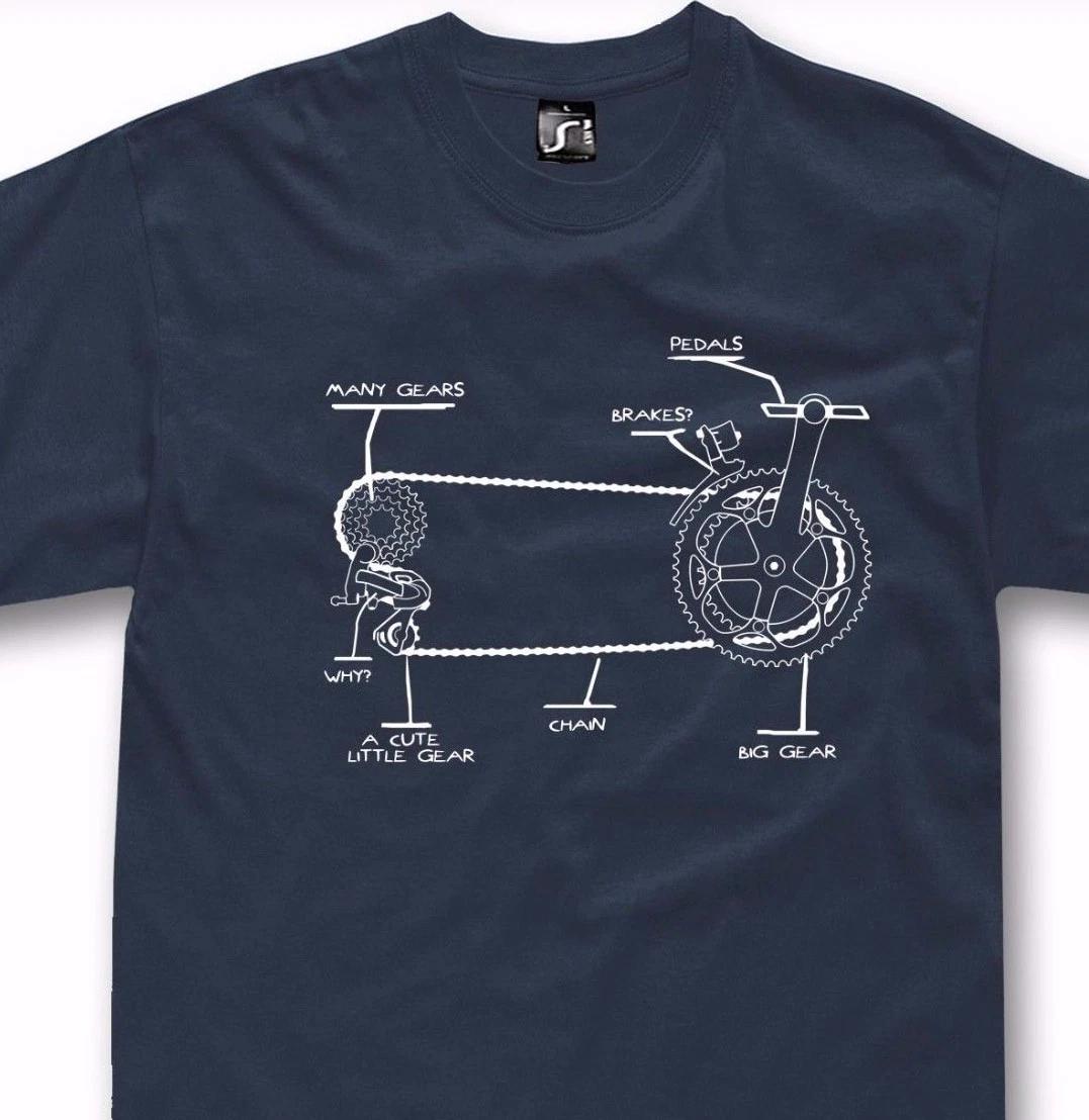 Funny Bicycle T shirt Gift Bike Cycling Rider S - 5XL S