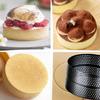 Set of 8 Stainless Steel Tart Molds Professional Perforated Cake Rings for Baking Cooking Pastries and Fruit Tarts