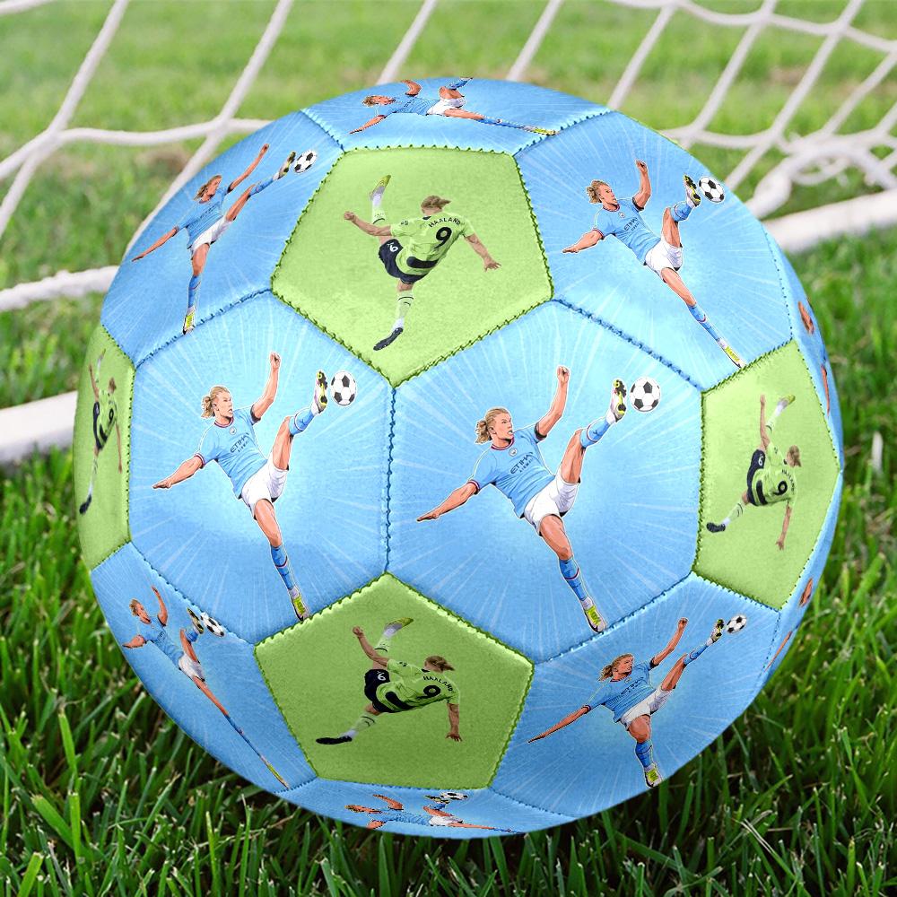 Giocatore di Calcio Azione Taglia 5 Pallone da Calcio Cucito a Macchina Allenamento e Partite Indoor/Outdoor Regalo Commemorativo Perfetto per gli Amanti del Calcio