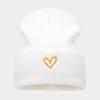 Autumn and Winter High-quality Thickened Large Board Love Embroidery Knitted Hat Men's and Women's Fashion Versatile Stacking Hat Personalized Cold
