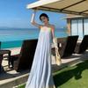 Seaside atmosphere long dress super fairy beach skirt women's summer Sanya seaside vacation dress suspender skirt