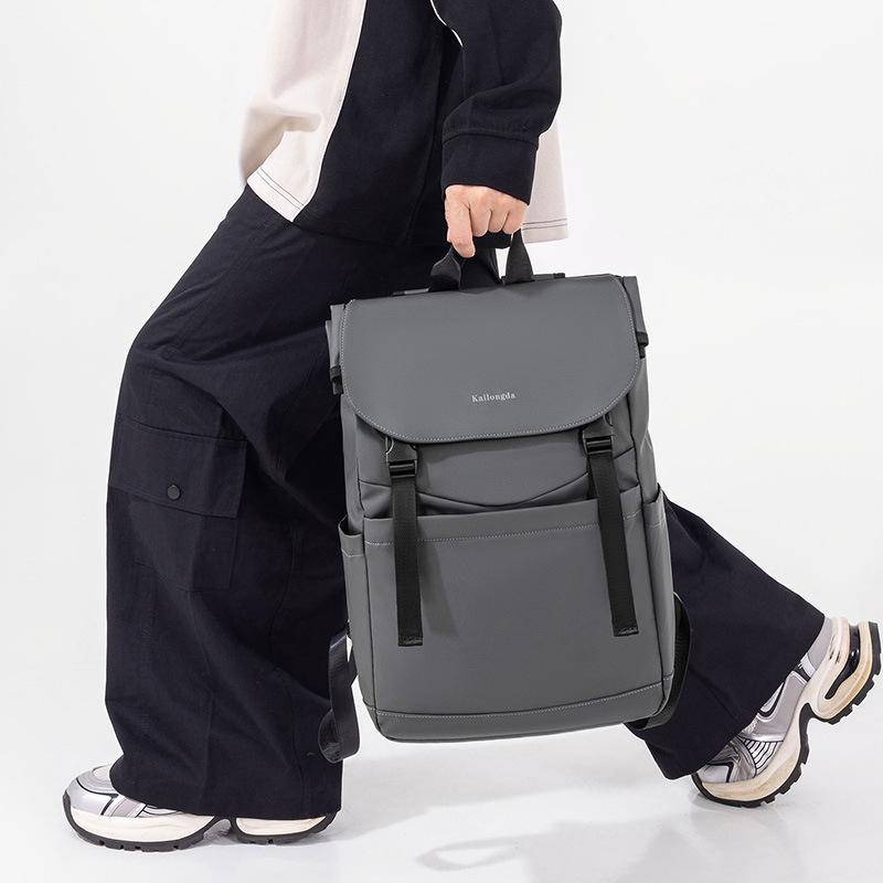 Schoolbag Backpack Men's Fashion Trend Brand Casual Backpack Large Capacity Premium Travel Bag High School Student Computer School Bag