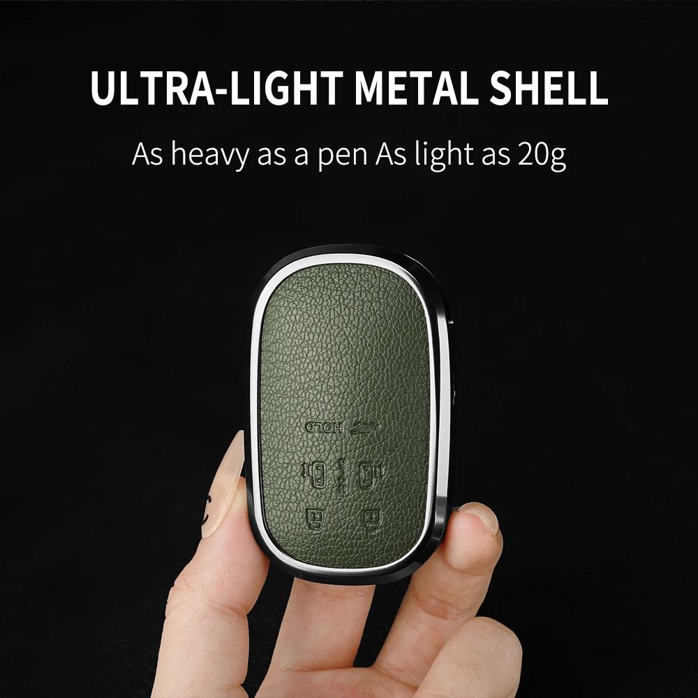 Aluminium Alloy Goatskin 6 Button Car Key Case Cover For Honda Stepwgn Rp6/Rp7/Rp8 Odyssey Freed Elysion Accessories