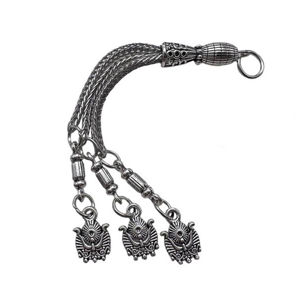 Vintage Metal Brushes Antique Silver Necklace Accessories Religious Jewelry Making Components DIY Bracelet Connectors
