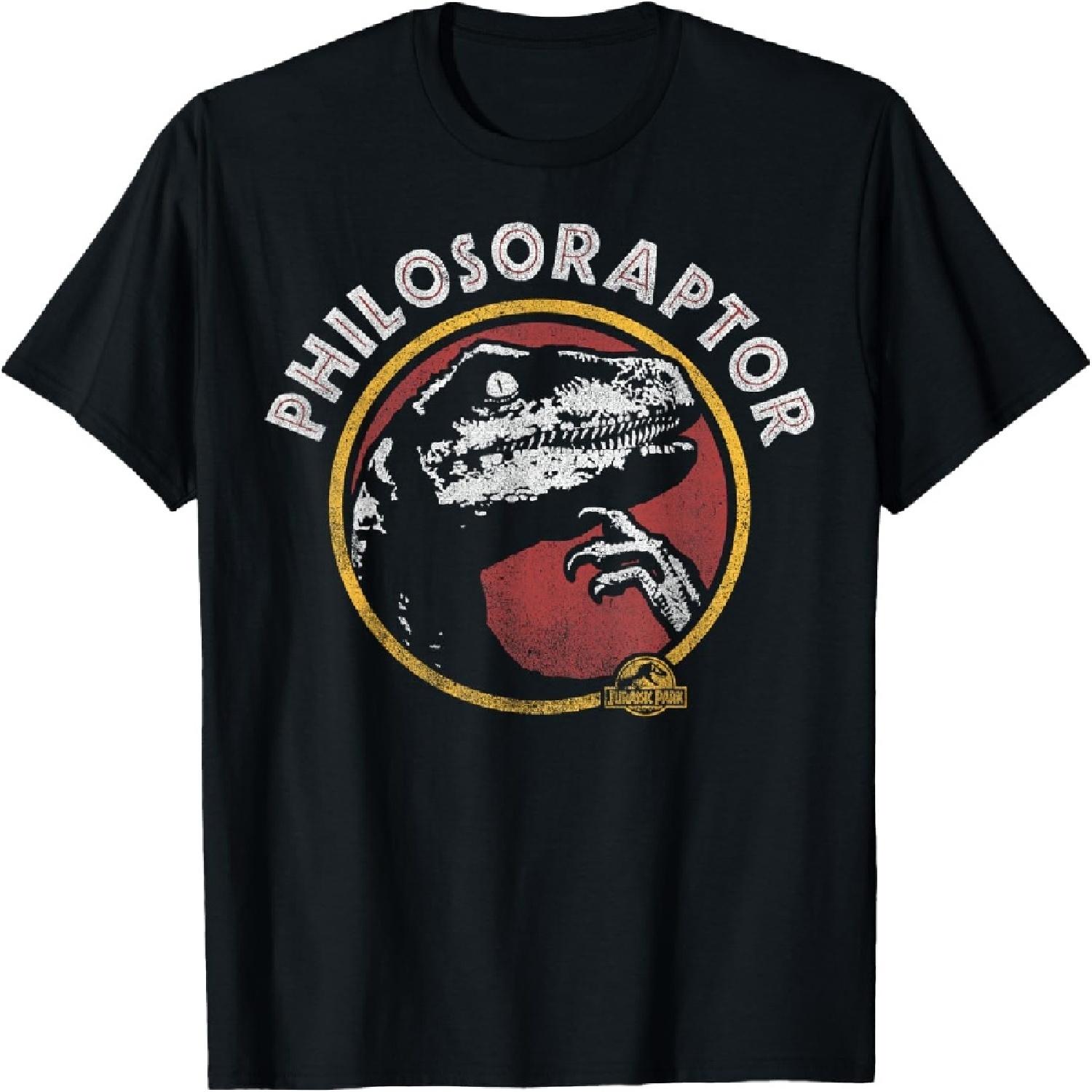 

Jurassic Park Humor T-Shirt - Classic Fit, Crew Neck, Short Sleeve, Adult, Black XXXXXL чорний