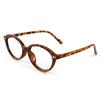 Retro simple oval frame reading glasses women show young high definition anti-blue reading glasses men