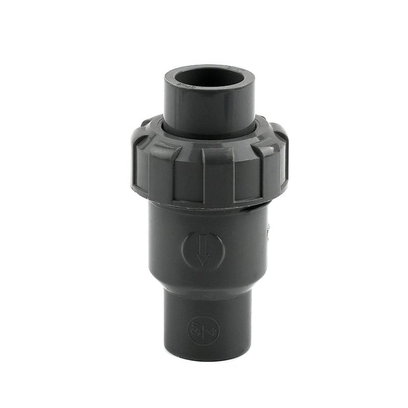 

1PC 20 25 32 40 50mm UPVC Ball Check Valves Vertical Check Valve Exhaust Garden Irrigation Aquarium Adapter PVC Pipe Connector 20mm Inner diameter сірий колір