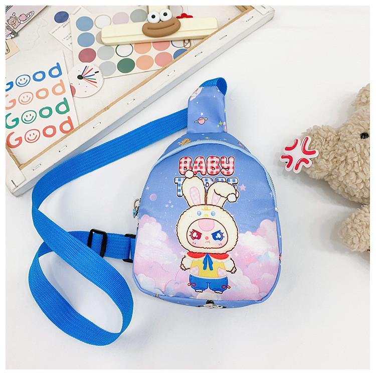 Baby Printed Three Children Shoulder Bag Outdoor Cartoon Crossbody Bag Chest