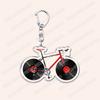 Aesthetic Indie Red Record Music Keychains for Women Accessories Bag Retro Vinyl Label Player Key Chain Fans Gifts Keyrings