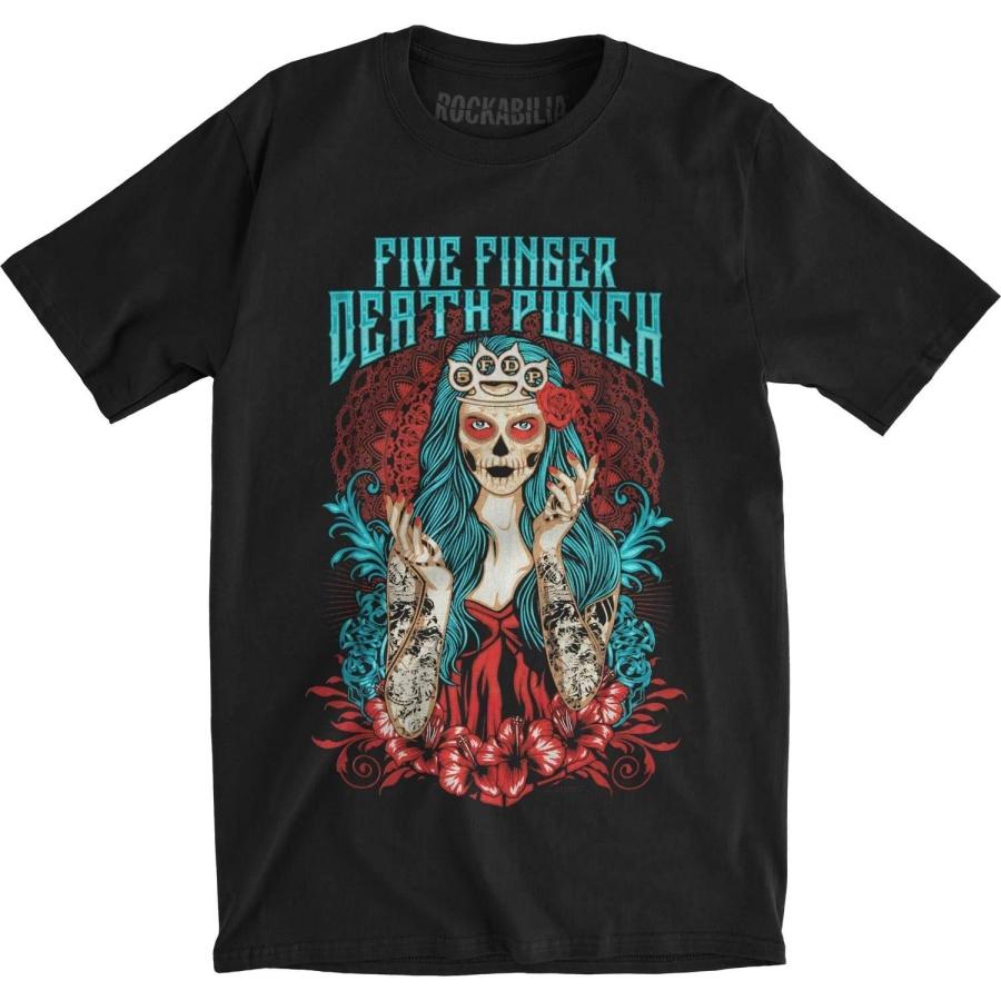 Five Finger Death Punch Men s Short Sleeve, Black, Medium S