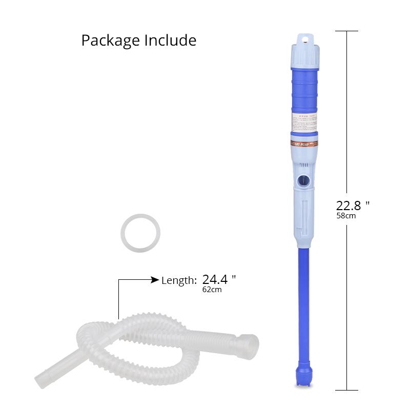 Portable Car Siphon Petrol Fuel Electric Oil Pump Siphon Liquid Transfer Pump Handheld Pump Battery Operated Water Gas Tools