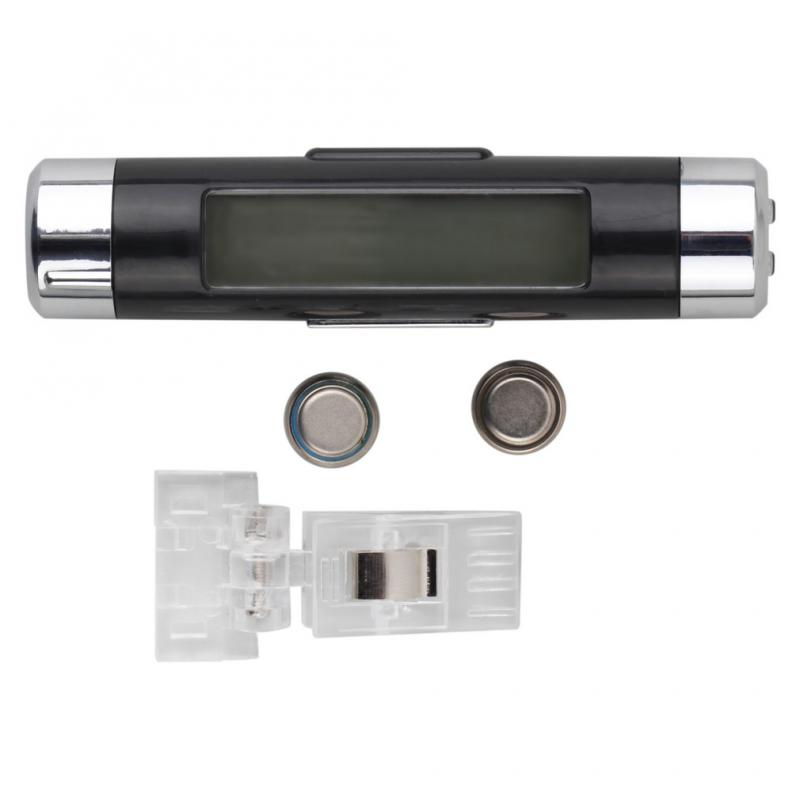 Automotive Accessories Stylish High-precision Dual-function Easy-to-install Versatile Car Temperature Clock Calendar Clip-on
