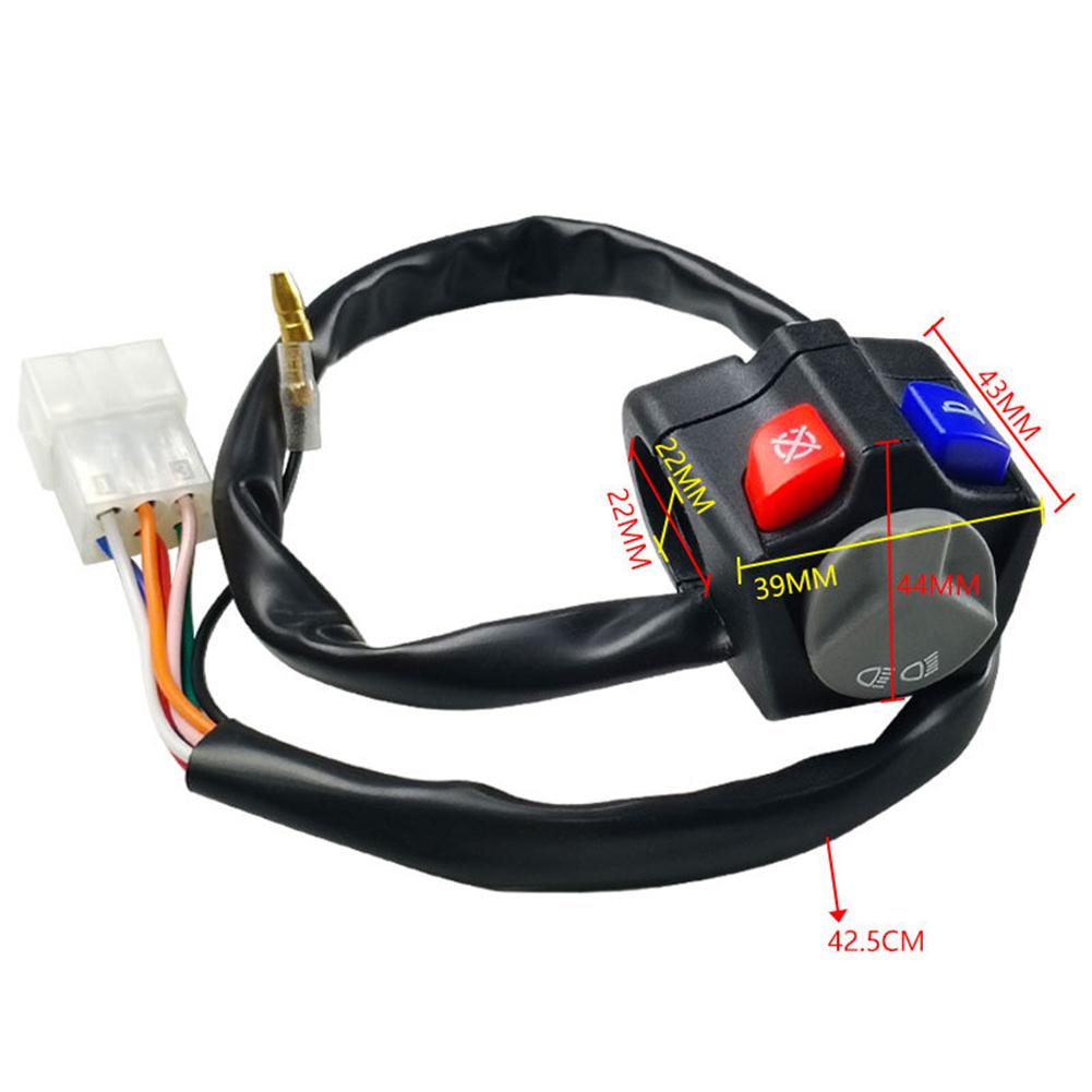 High Low Gear Control Switch Motorcycle Switch Headlight Switch Direct Replacement Feature Engine Shutdown Control