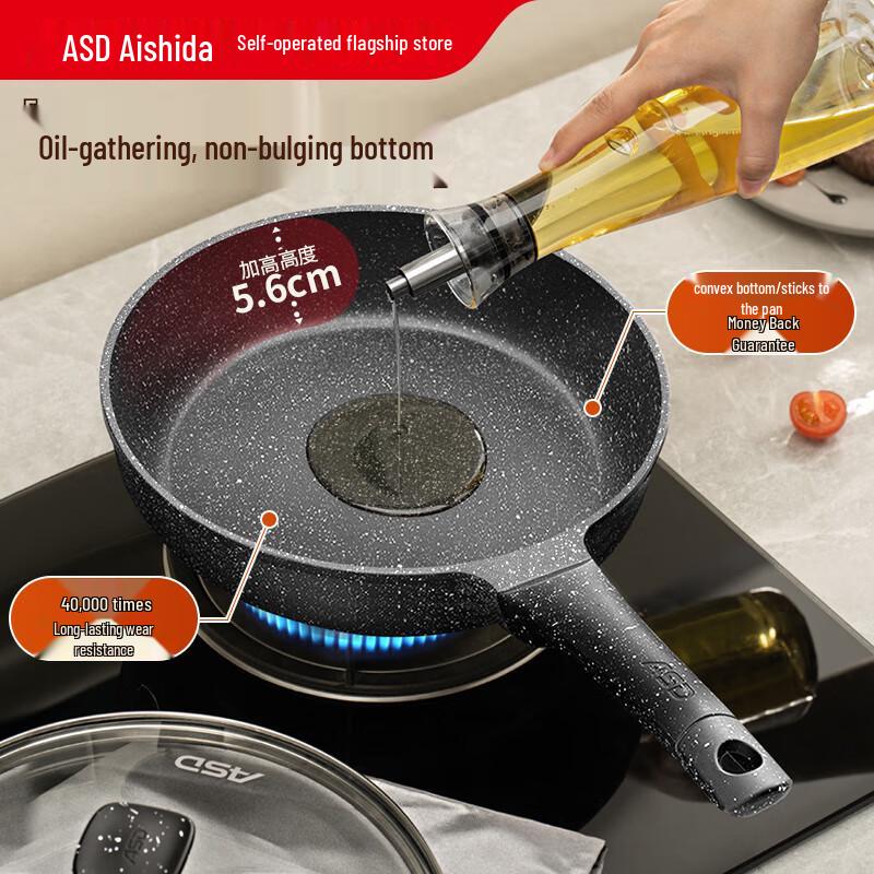 ASD Non-stick Oil-Gathering Frying Pan