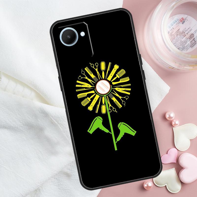 Barber Shop Hair Stylist Salon For Realme GT 6T 6 5 GT7 Pro C67 C75 C61 C55 C53 C51 C21Y C25S 10 11 12 13 14 Pro Plus Case