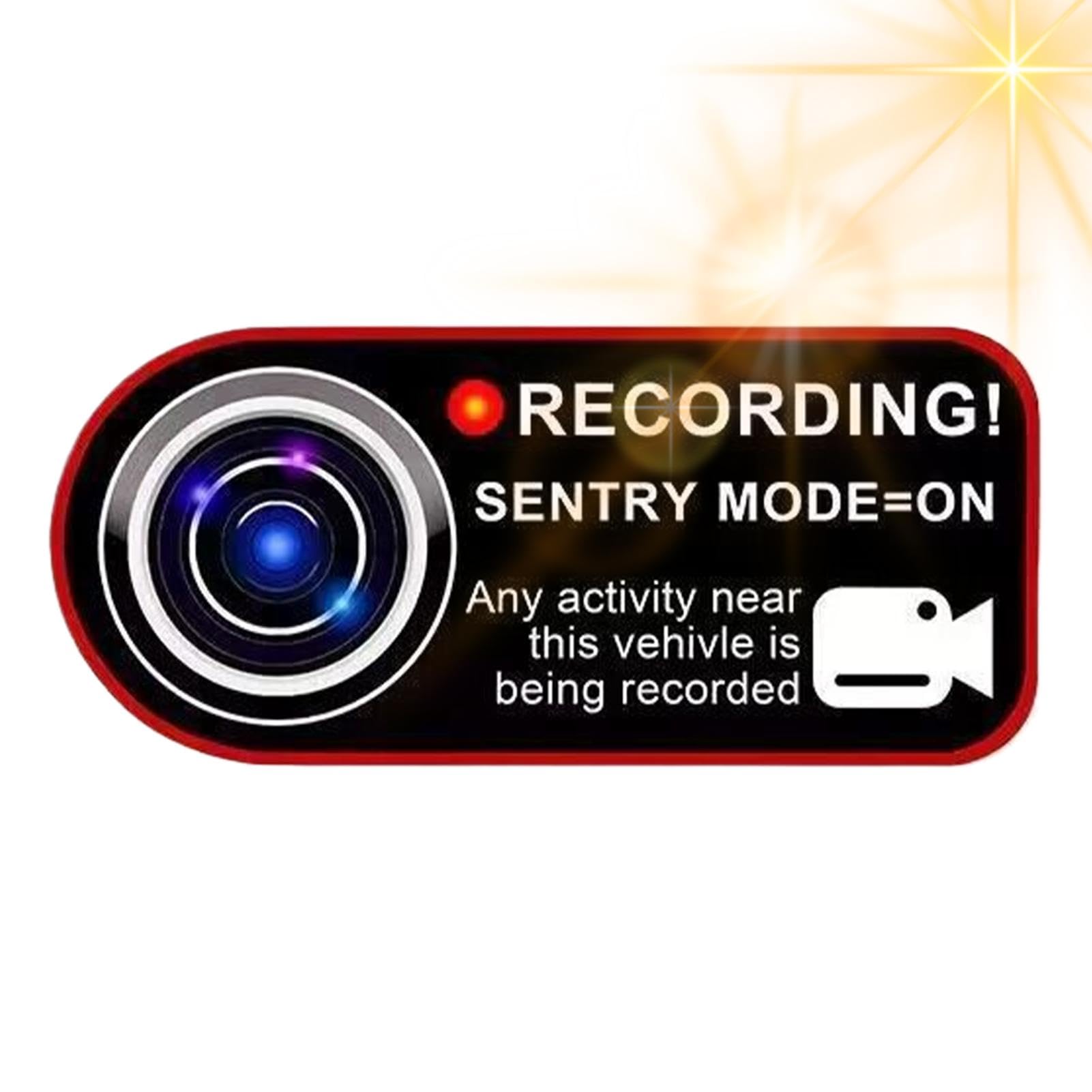 Camera Recording Warning Sticker, Car Camera Decal - Car Security Sticker for Warning, Car See description