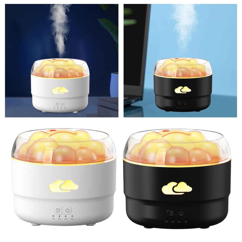 Essential Oil Diffuser Silent Mist Humidifier Table Desk Air Humidifier LED Lights for Housewarming Yoga Christmas Bedroom SPA