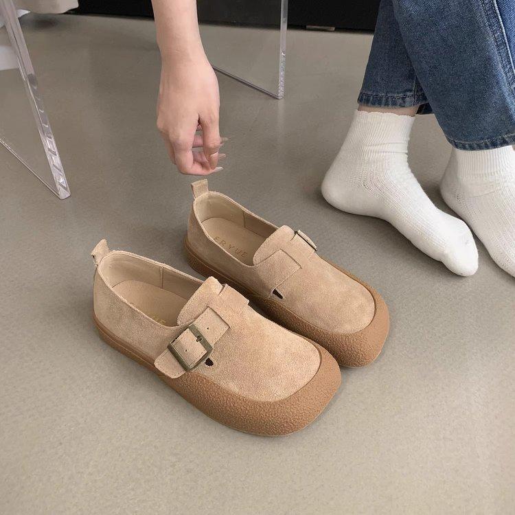 

Retro Mori matte Boken shoes women s shoes 2025 new autumn one-pedal soft-soled loafers 35