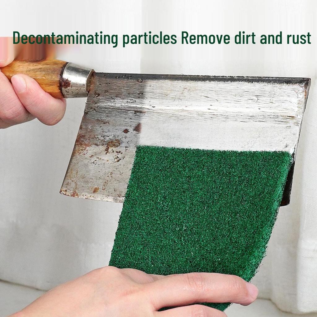 Nylon Kitchen Cleaning Set: Abrasive Scouring Pad, Rust Remover, Dish Brush, Pot Cleaner, and Cleaning Cloth