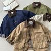 Fashion Baby Girl Boy Cargo Trench Jacket Infant Toddler Child Patchwork Coat Spring Autumn Child Dust Coat Baby Clothes 1-10Y
