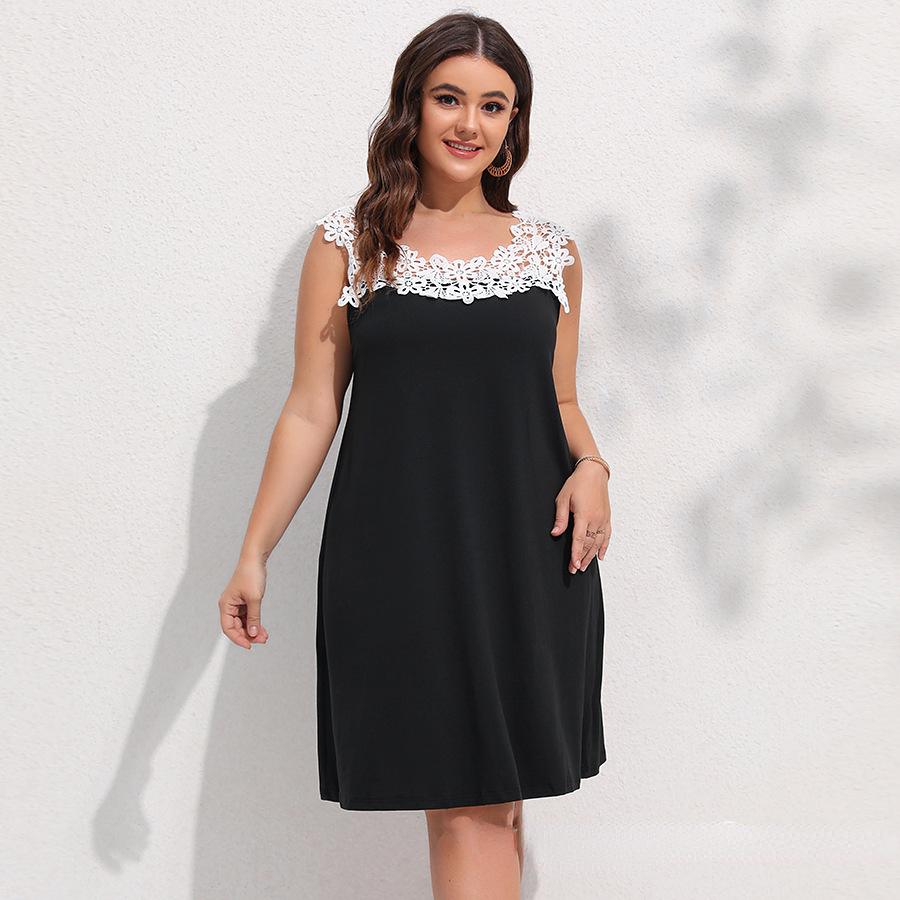 Kleid Großes, weißes Unterkleid mit Spitzenspleißung