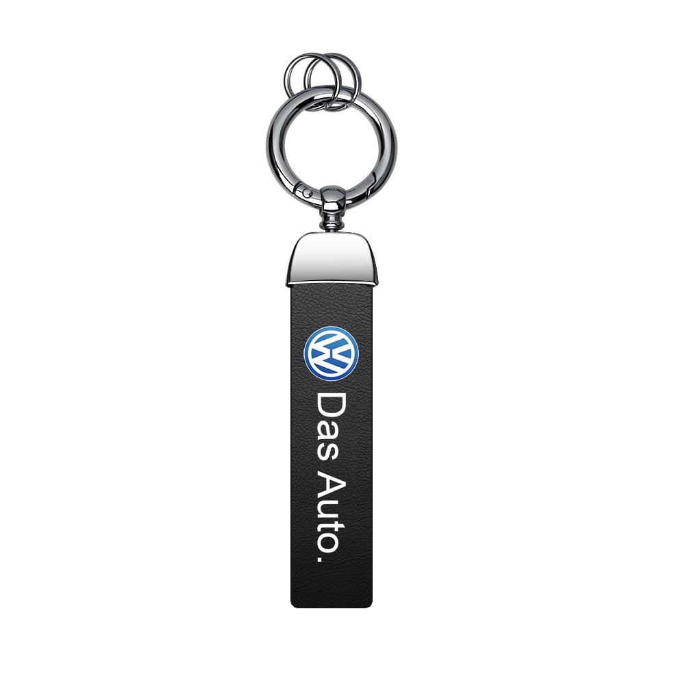 3D Metal Leather Car Keychain Key Chain Ring Accessories For Volkswagen GTI Golf Polo 6 7 Passat VW CC Tiguan T-ROC Jetta Taigo Ev6