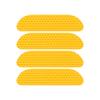 4Pcs Door Anti-collision Sticker Night Reflective Strip Safety Decoration Rearview Mirror Wheel Edge Eyebrow Universal Sticker