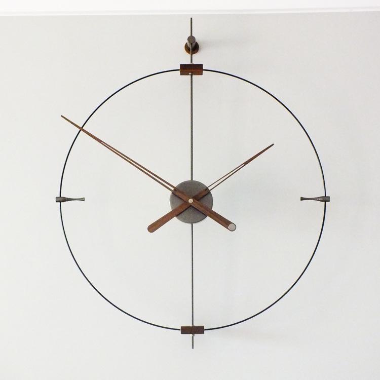Modern Minimalist Nordic Wall Clock - Silent, Fashionable Design with Unique 3/9 Scale