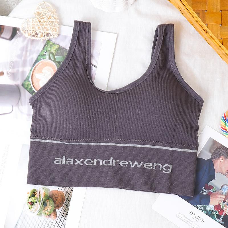 U-shaped Beautiful Back Wrap Tube Top Seamless Thread Sports Vest Wireless Underwear M-2XL