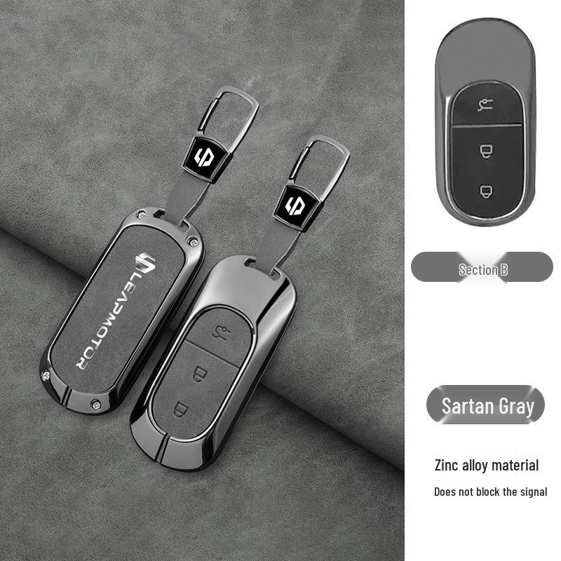 Compatible Leapmotor C11 2023 Key Case: T03 Bag C01 Full-Wrap Protection Key Shell for Men & Women.