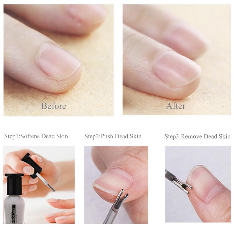 Cuticle Pusher Professional Stainless Steel Nail Cuticle Remover Callus Dead Skin Fork Nail Manicure Pedicure Tools