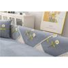 Universal Fabric Solid Color Embroidered Flower Sofa Cushion for All Seasons Modern Simple Non-slip Sofa Cushion Cover