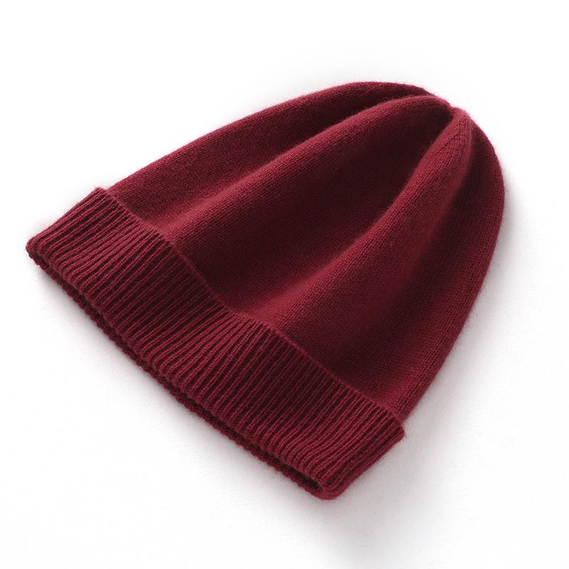 Men's and women's hats, cashmere knitted hats, warm, simple and cold-proof wool cold hats, small and versatile headgear winter hats