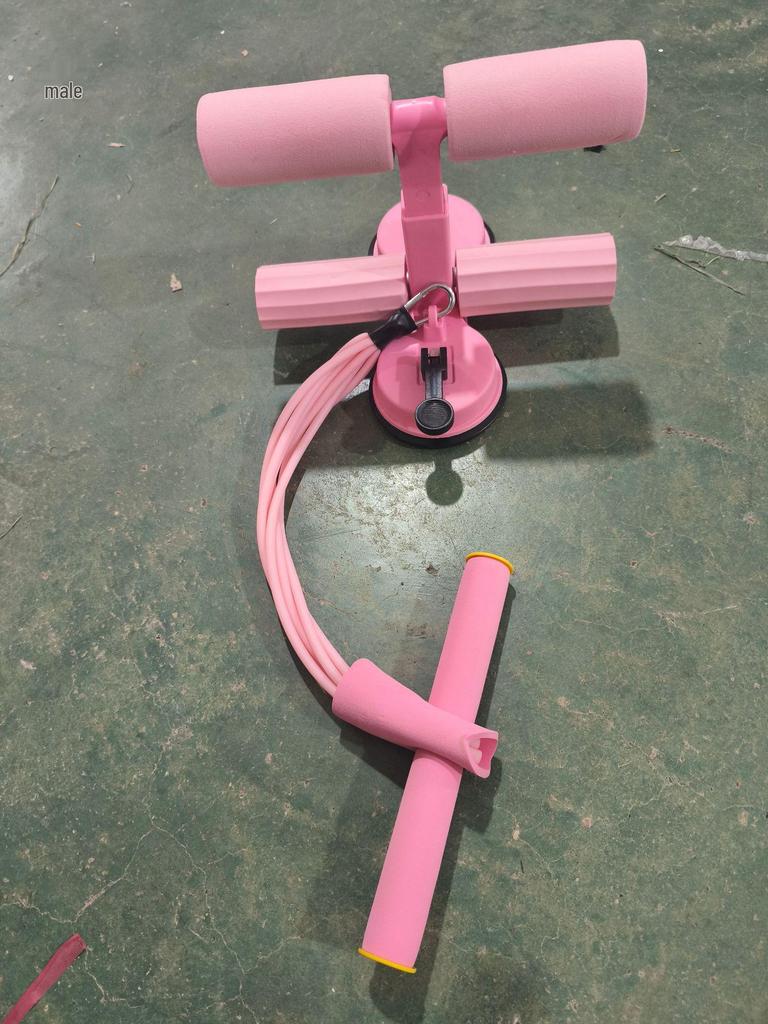 Double Suction Cup Sit-Up Assistant with Pull Rope - Abdominal Stabilizer for Home Fitness