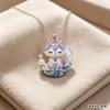 Nine-tailed Fox Enamel Pendant Necklace Waterproof Chinese Traditional Jewelry Durable Chain for Women Graduation Gift