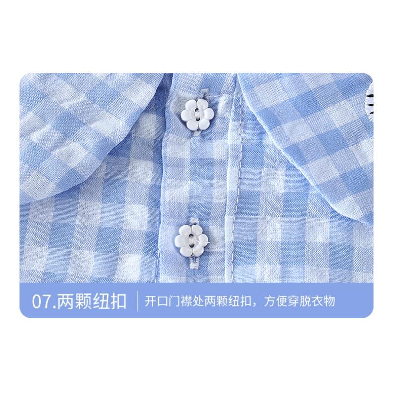 Sweet Doll Collar Sleeveless Summer Girls Dress Kids Children Casual Clothing