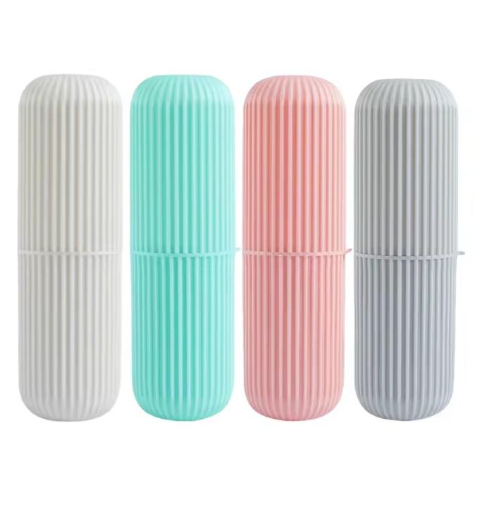 Portable Toothpaste Toothbrush Protect Holder Case Travel Toothbrush Box Bathroom Cup Case Organizer for Toiletries On-the-Go