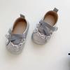 Spring New Baby Walking Shoes (0-2 Years) with Elastic Magic Tape, Bow Design, Soft Soles, and Soft Surface