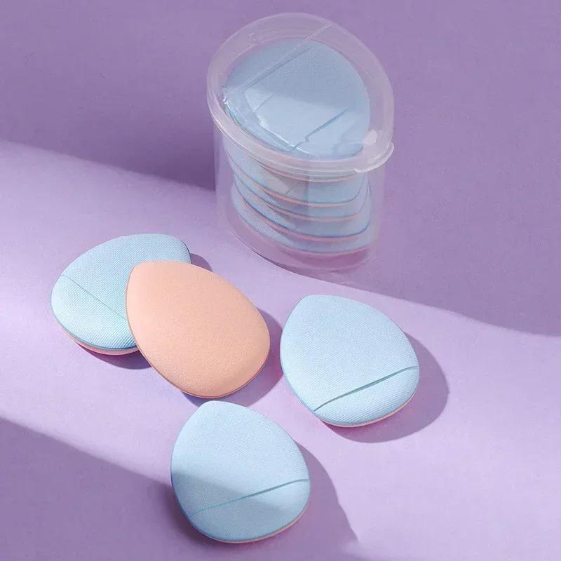 6/10Pcs Mini Finger Puff Foundation Small Air Cushion Powder Sponge Face Concealer BB Cream Cosmetic Applicator Makeup Tools