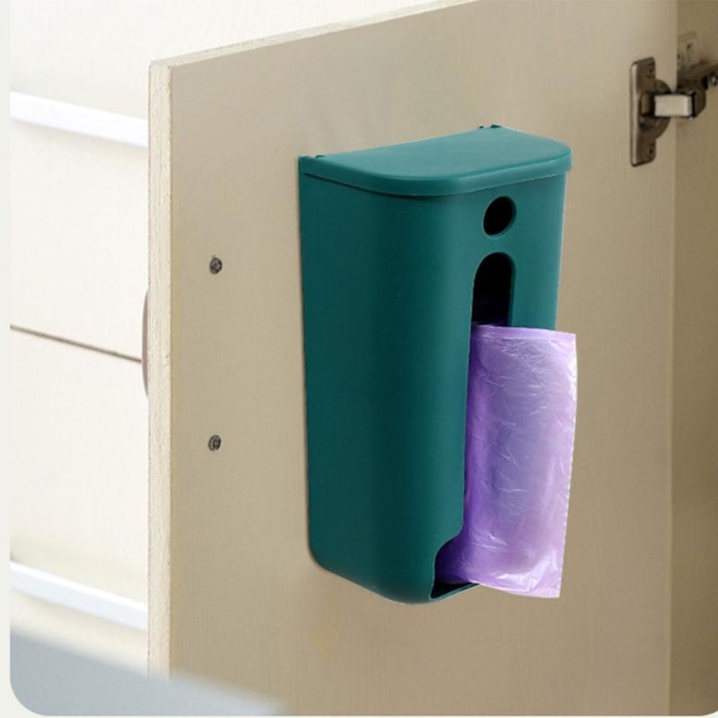 Wandmontierter Müllbeutelhalter Aufbewahrungsbox Mehrzweck Müllbeutel Spenderbox Kunststoff Einkaufstüten Organizer