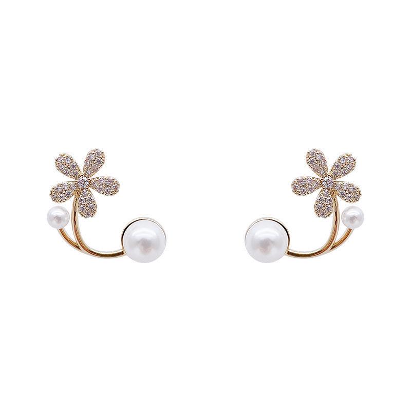 

Корейские серьги с жемчужными цветами 2022: Трендовые, Роскошные Маленькие Пусеты для Женщин