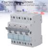 Dual Power Manual Transfer Isolating Switch 4P 63A DIN Rail Backup Power Changeover Switch Interlock