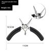 Jewelry Pliers Straight Long Nose Nippers Stainless Steel Toothless Sharp Mini Nose Pliers For Wire Bent Manual Diy Model Pliers