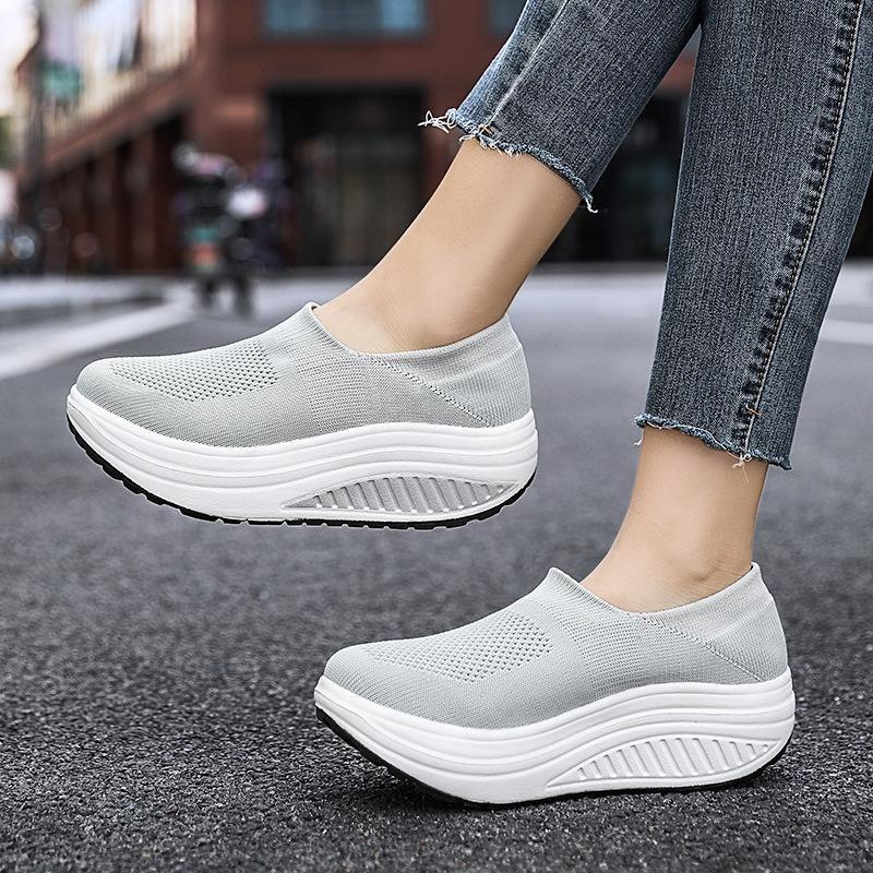 Women Shoes Summer Weave Sneakers Super Light Comfortable Shoes Female Mesh Breathable Sneakers