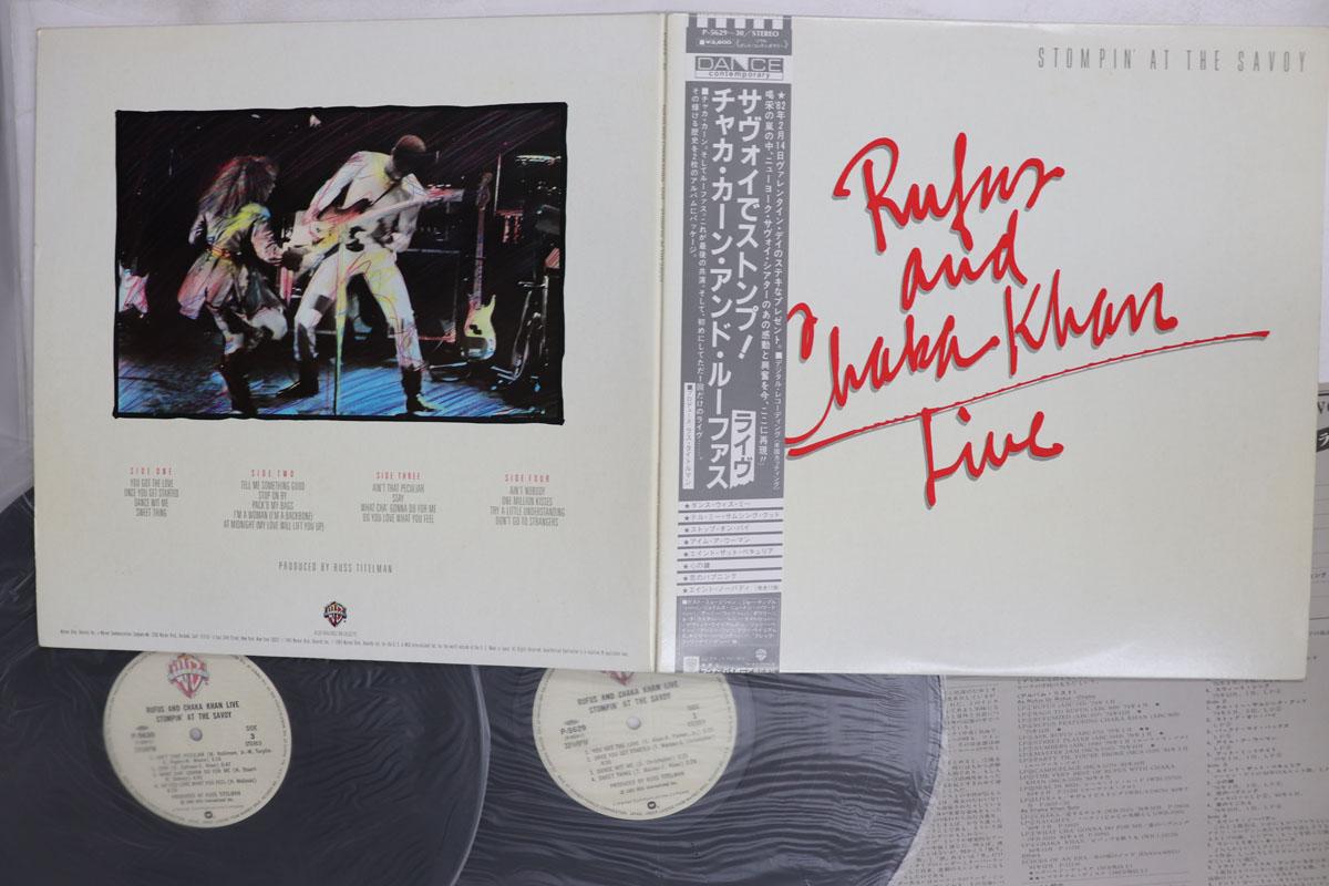 Виниловая пластинка RUFUS CHAKA KHAN Live Stompin At The Savoy P562930 WARNER BROS 1983 Япония Obi SoulFunk Б/у