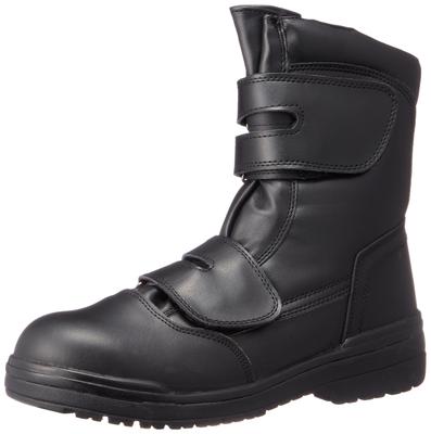 Magic Half Steel Ölbeständige Zehe Echtes Schwarz Leopard Schwarz 26 cm [Cocos Nobuoka] Stiefel, Zehenkappe, Sohle, Leder, Elektrostatisch, (AAQX6) ZA-49